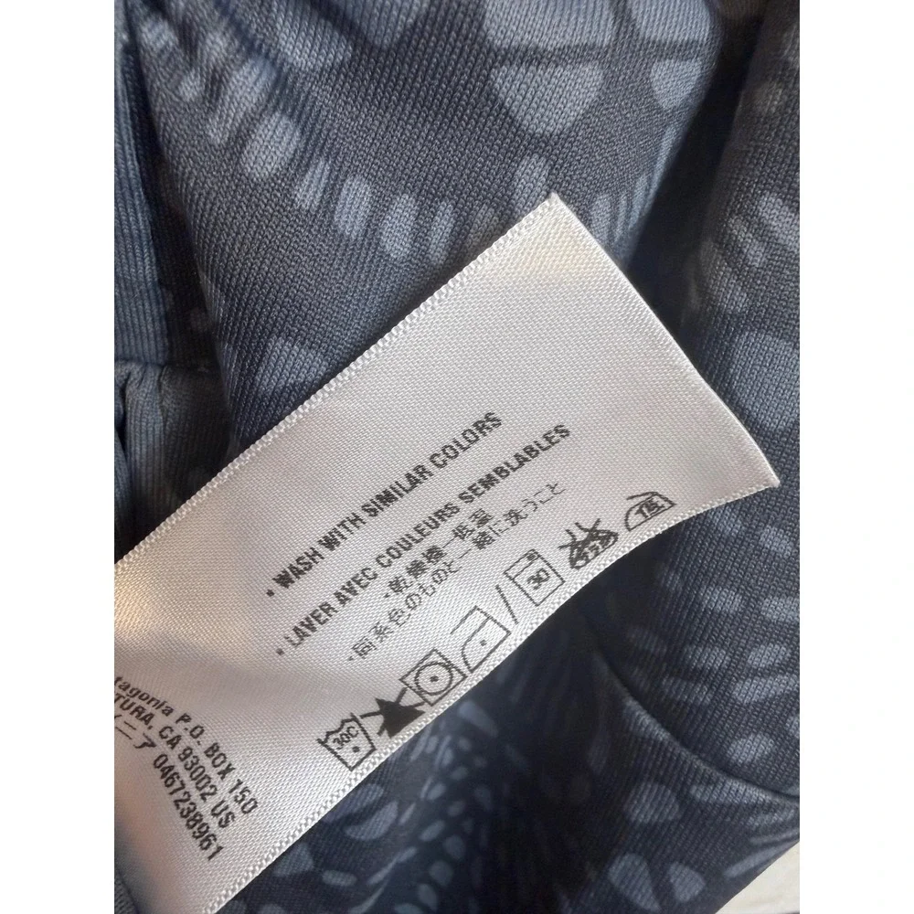 Patagonia Kamala Dress Womens Medium Grey Print V-Neck Sleeveless 58896SP11 - Picture 5 of 6